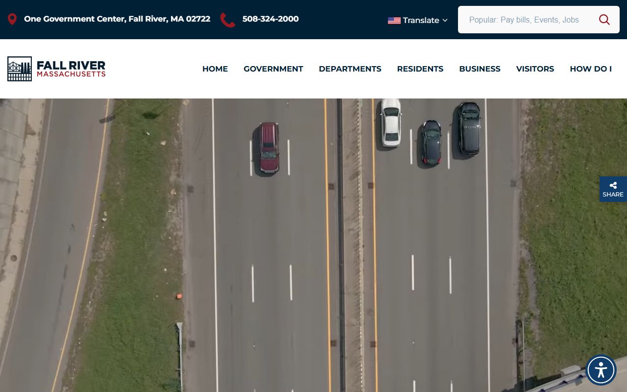 Fall River city government website for obituary and death record information