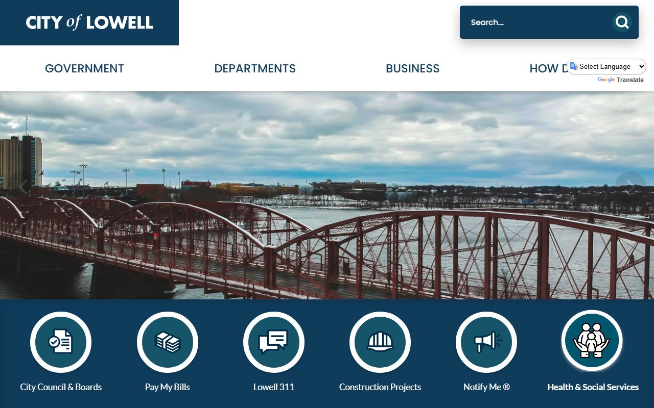 Lowell city website portal for online obituary record requests