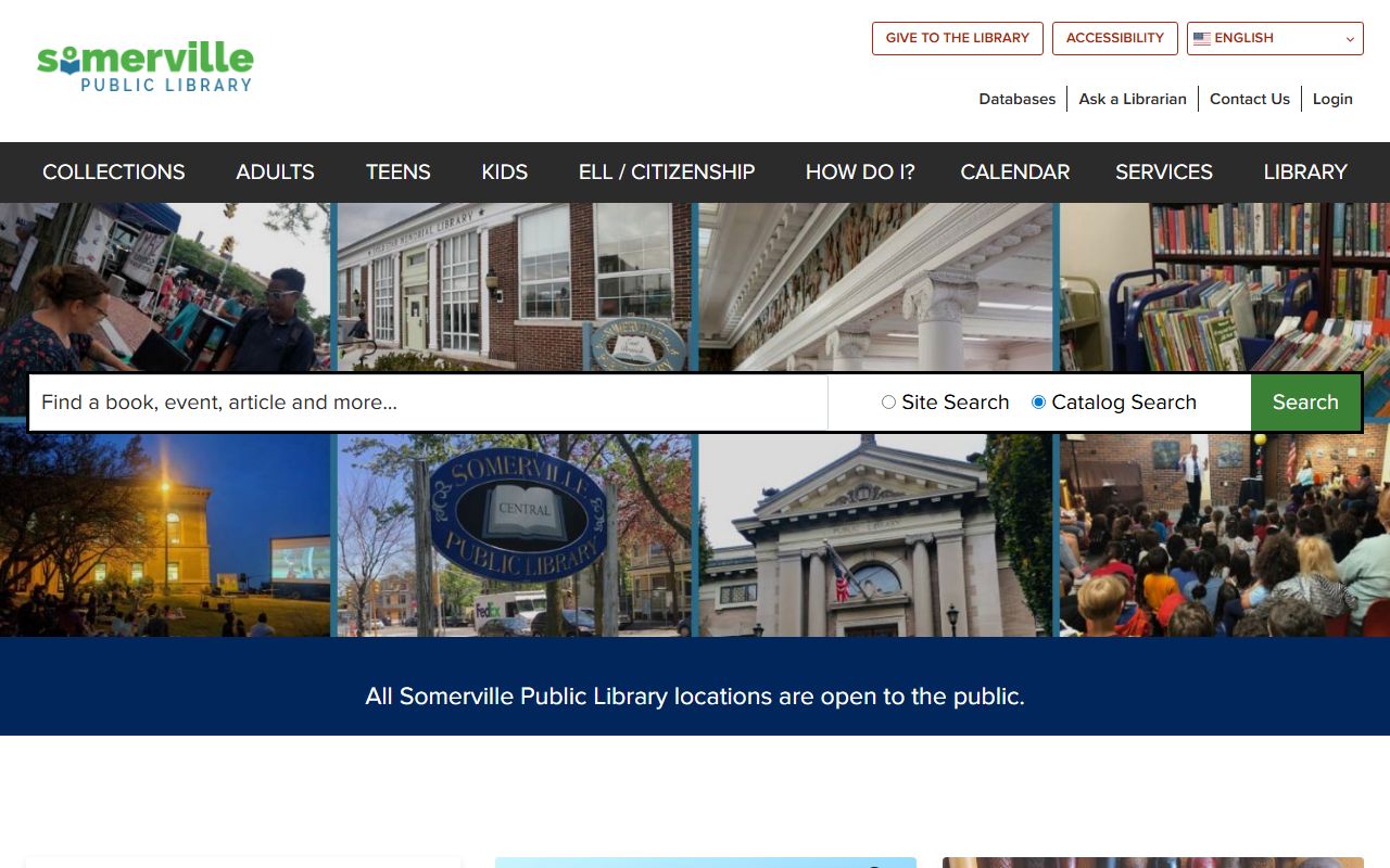 Somerville Public Library local history resources for obituary records