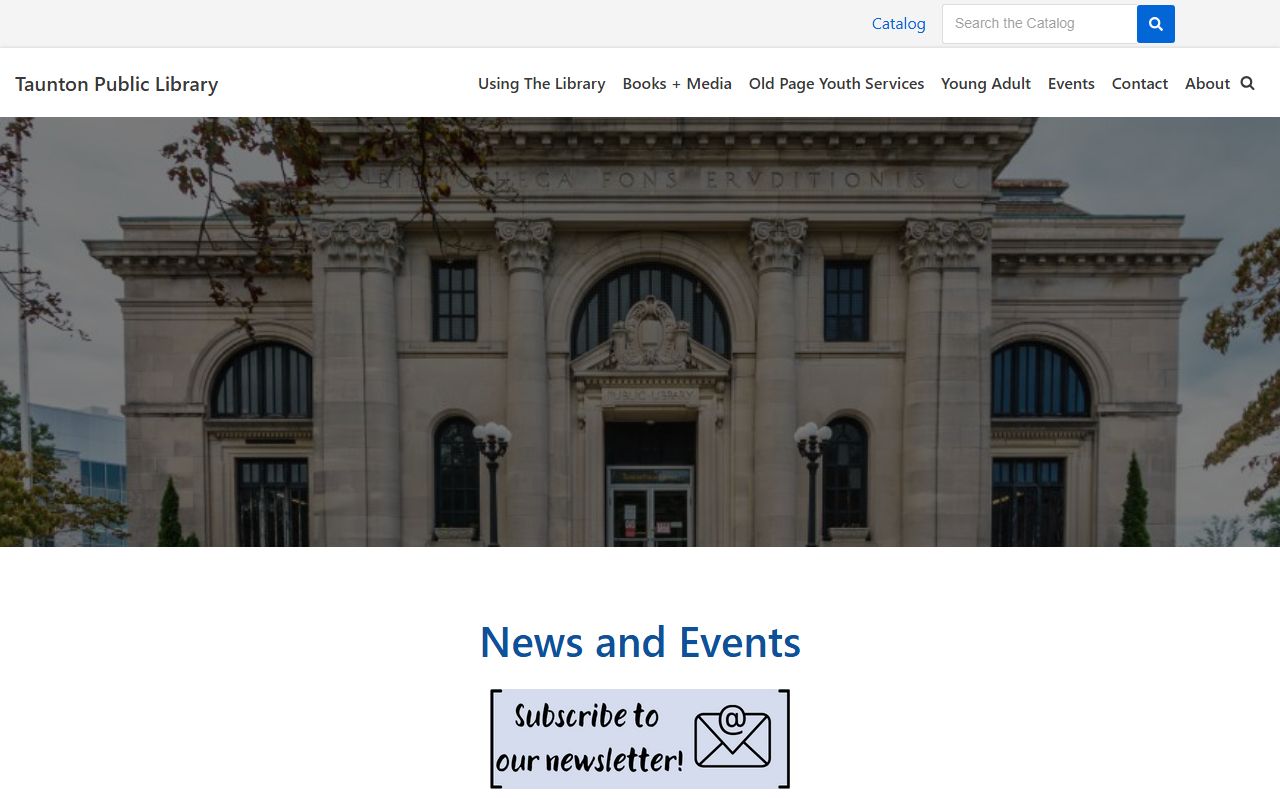 Taunton Public Library website for obituary and genealogy research